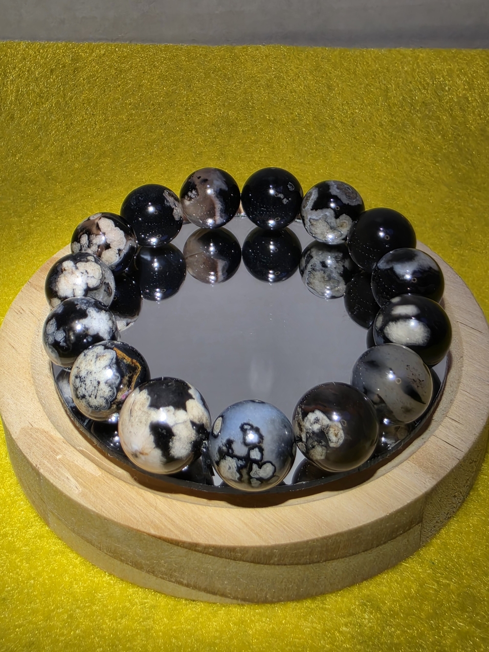 Black Flower Agate
